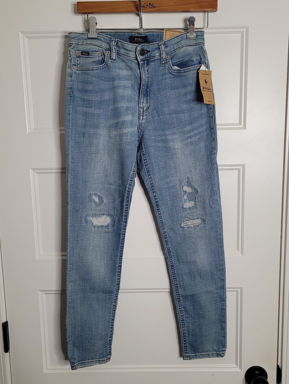 NWT Polo Ralph Lauren "The Tompkins Skinny" high-rise jeans Size 16